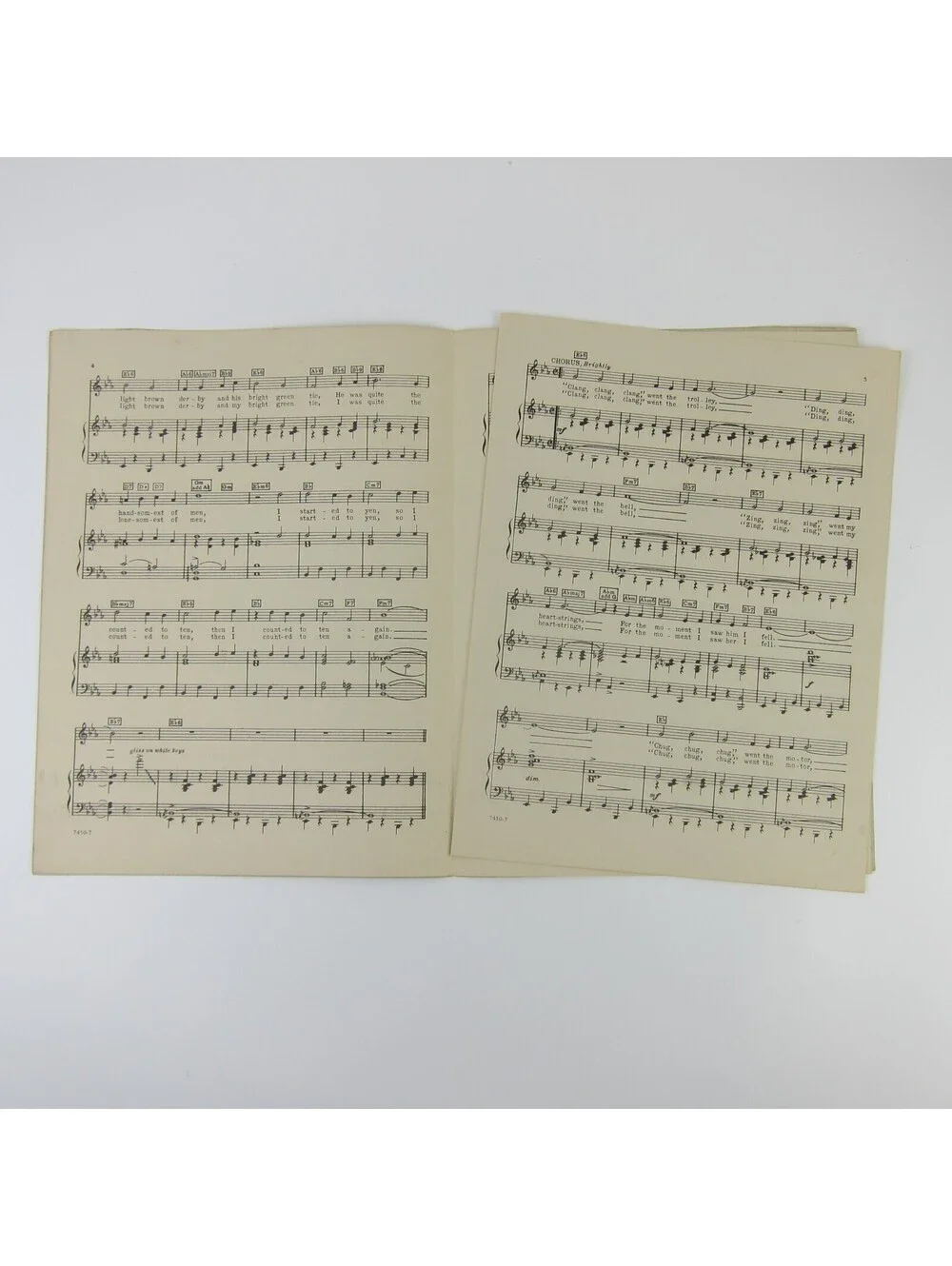 Sheet Music The Trolley Song Meet Me In St. Louis Judy Garland Vintage 1944